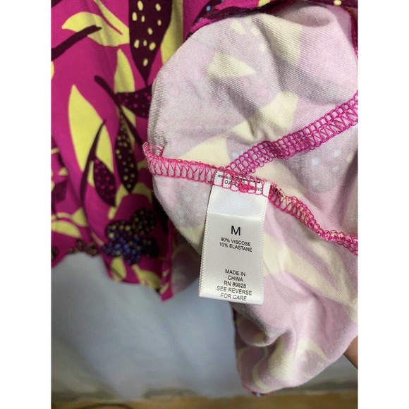 LOGO Lori Goldstein Women’s Floral Tropical Colorful Tunic Stretch Sz Medium - Picture 4 of 4
